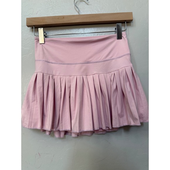Goldhinge Pants - Goldhinge Women Pink Pleated Tennis Skort Athletic Skirt XS